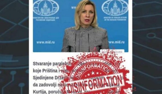 Zëdhënësja ruse Zakharova me dezinformata për FSK-në