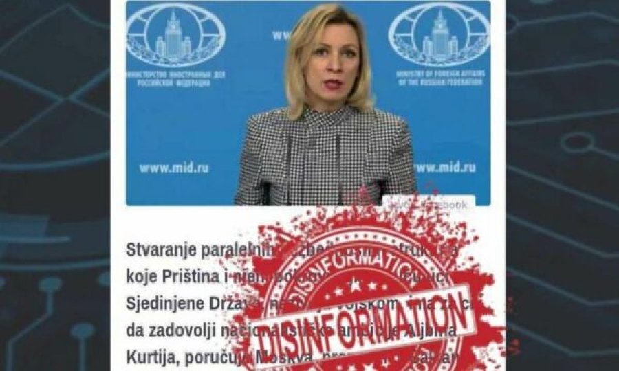 Zëdhënësja ruse Zakharova me dezinformata për FSK-në