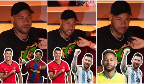 Neymar zgjedh lojtarin më të mirë mes Ronaldos, Ronaldinhos dhe Messit
