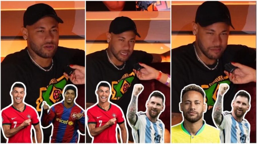 Neymar zgjedh lojtarin më të mirë mes Ronaldos, Ronaldinhos dhe Messit