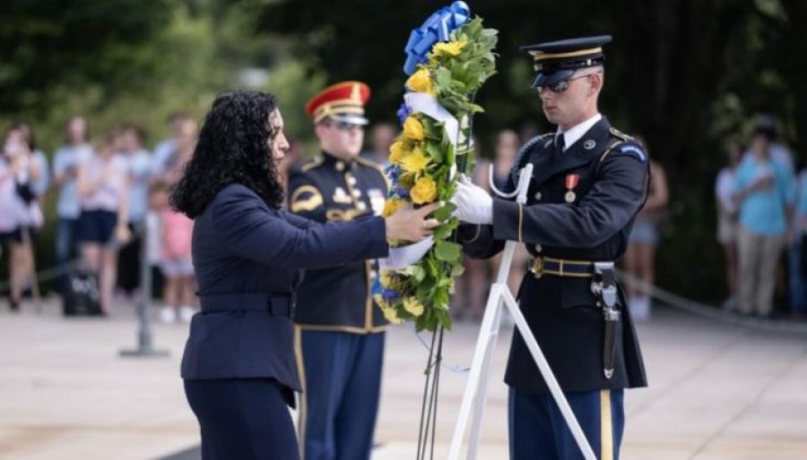 Osmani në Arlington të ShBA-së nderoi ushtarët e guximshëm amerikanë