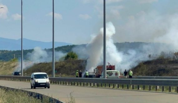 Digjet një veturë në këtë vend të Kosovës