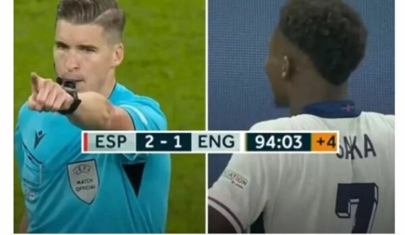 Është zbuluar se sa kohë ka qenë topi në lojë gjatë kohës së ndalimit në finalen e Euros