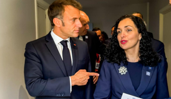 Osmani takon Macronin: Diskutuam mbi rëndësinë e ecjes përpara drejt integrimit të plotë të Kosovës në strukturat euroatlantike