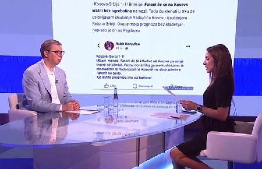 “Kosovë-Serbi 1-1”, Vuçiq e komenton postimin e Rabit Konjufcës që e publikoi para vrasjes së Faton Hajrizit
