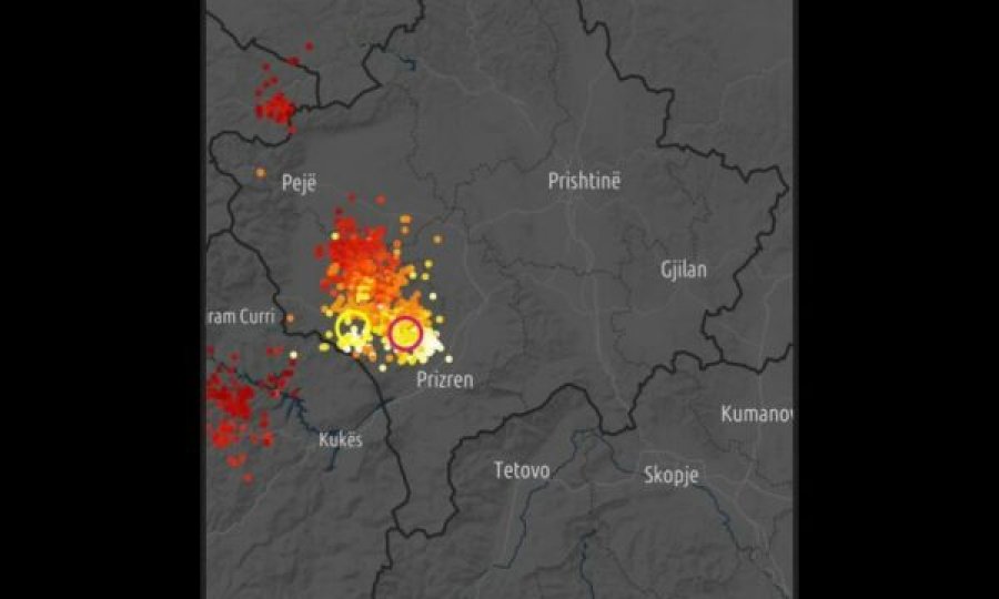 Natë me stuhi të fortanë Rrafshin e Dukagjinit: Mbi 1800 shkarkesa elektrike