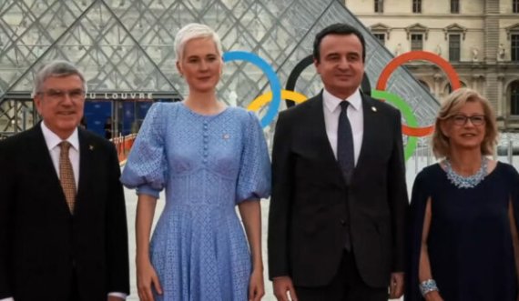 Kurti me bashkëshorten në darkën e shtruar nga Presidenti i Komitetit Ndërkombëtar Olimpik në Paris