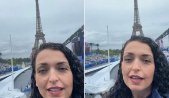 Vjosa Osmani nga Parisi: Kosova me ekipin më të mirë, e bindur që do t’i sjellin medalje vendit