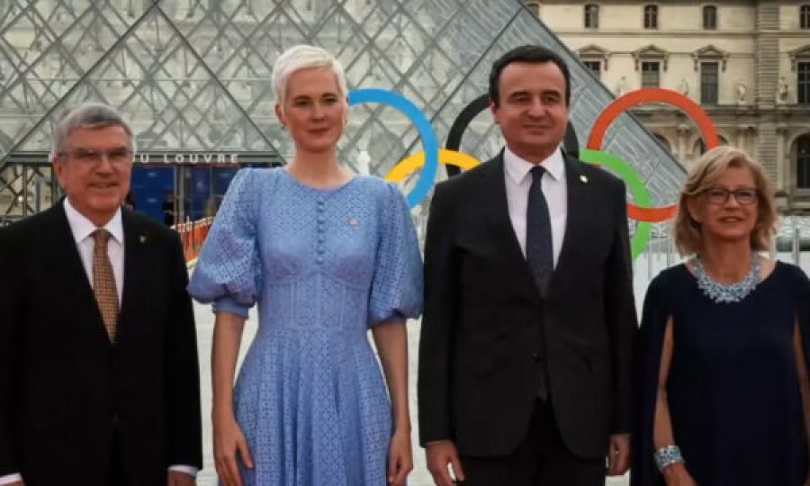 Kurti me bashkëshorten në darkën e shtruar nga Presidenti i Komitetit Ndërkombëtar Olimpik në Paris