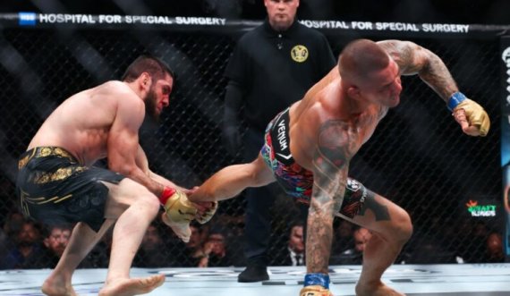Ylli i UFC Makhachev mbrojti titullin për të tretën herë duke  mposhtur  Poirierin në një luftë spektakolare  