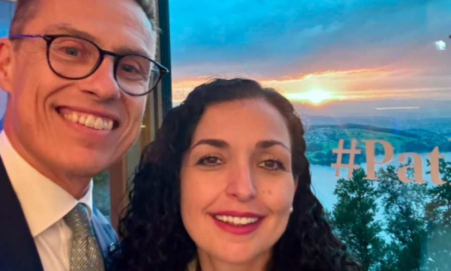 Vjosa Osmani e takon homologun e saj finlandez