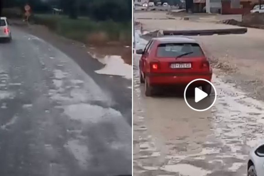 Ankohet qytetari: Gjendja në rrugën Podujevë - Prishtinë është e tmerrshme