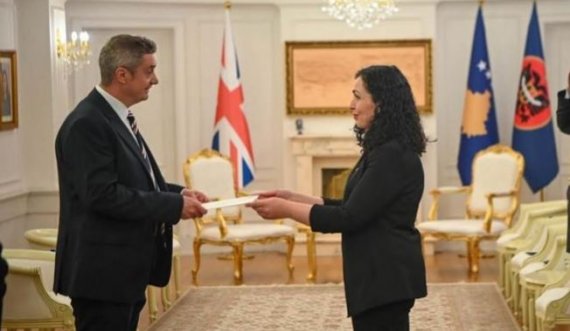 Osmani ka pranuar letrat kredenciale nga ambasadori i ri i Mbretërisë së Bashkuar