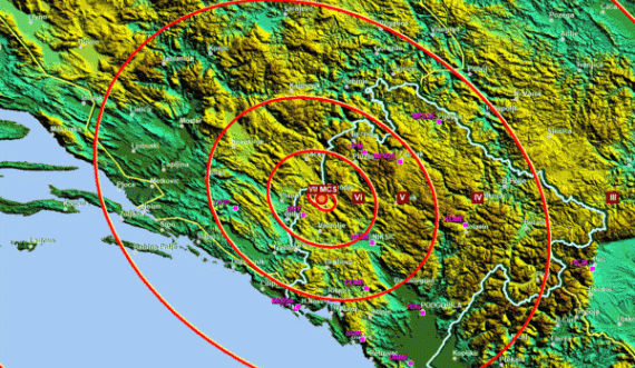  Pas tërmetit të fortë 5.4 ballë, disa tërmete më të vogla goditën Malin e Zi