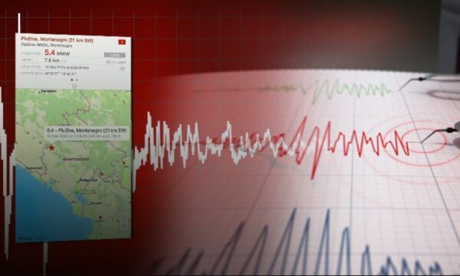 Tërmeti 5.4 ballë në Malin e Zi, lëkundjet janë ndjerë edhe në Shkodër, Lezhë e Tiranë