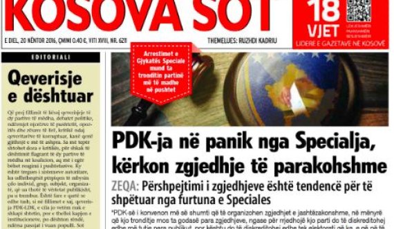 'KOSOVA SOT' një ushtare e guximshme në luftën për liri që armë e kishte informimin, për një shtet që nuk e duron korrupsionin dhe krimin