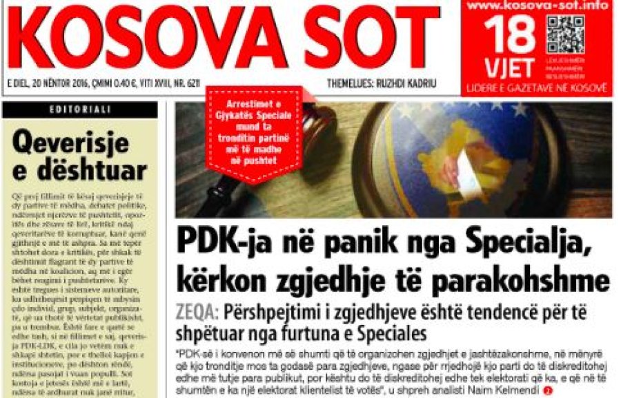 'KOSOVA SOT' një ushtare e guximshme në luftën për liri që armë e kishte informimin, për një shtet që nuk e duron korrupsionin dhe krimin