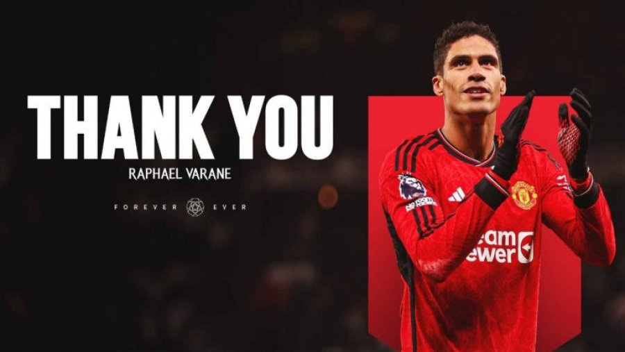 Varane me një video emocionuese konfirmon largimin nga Man Utd 