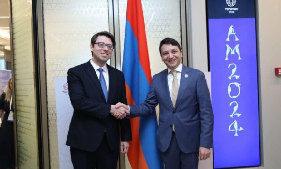 Murati takon homologun nga Armenia, e falënderon për mbështetje në anëtarësimin e Kosovës në KiE