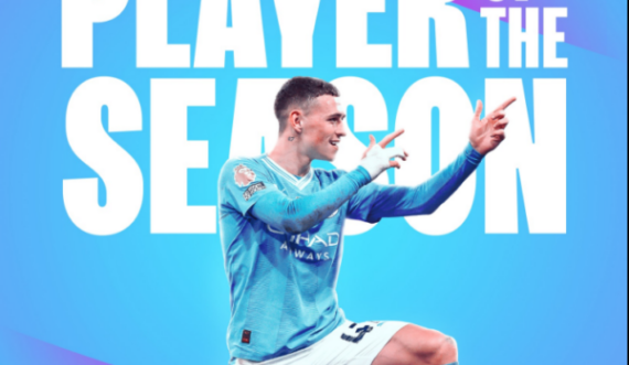 Phil Foden shpallet lojtari i sezonit në Premierligë