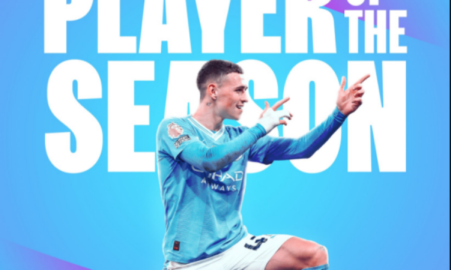 Phil Foden shpallet lojtari i sezonit në Premierligë