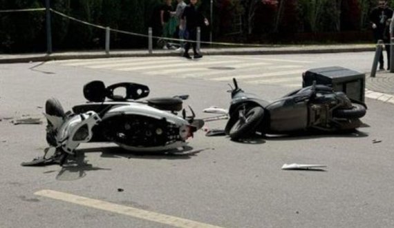 Vetura përplaset me dy motoçikleta në Prishtinë