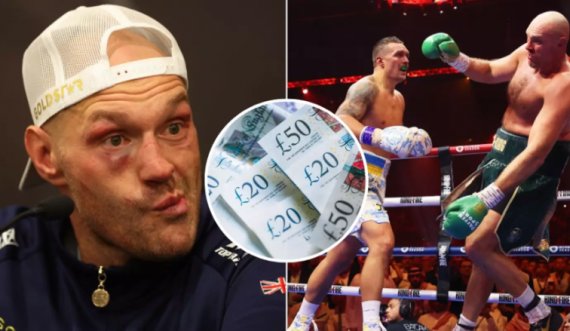 Tyson Fury përballet me humbjen e mbi 90 milionë eurosh pas disfatës nga Oleksandr Usyk