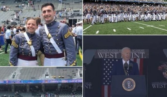 Dy kadetë nga Kosova diplomojnë në SHBA, Bideni i pranishëm në ceremoni i cili i përgëzoi të diplomuarit
