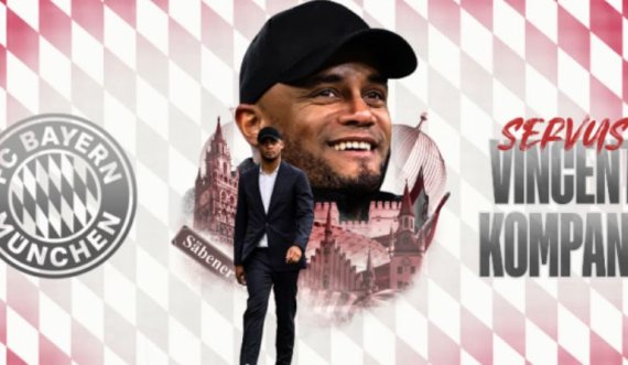 Vincent Kompany zyrtarisht trajneri i ri i Bayernit