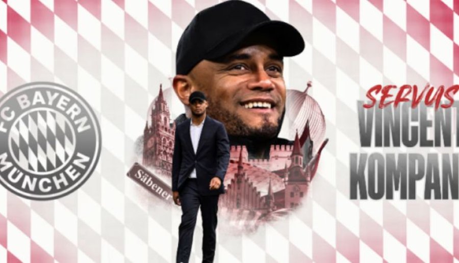 Vincent Kompany zyrtarisht trajneri i ri i Bayernit