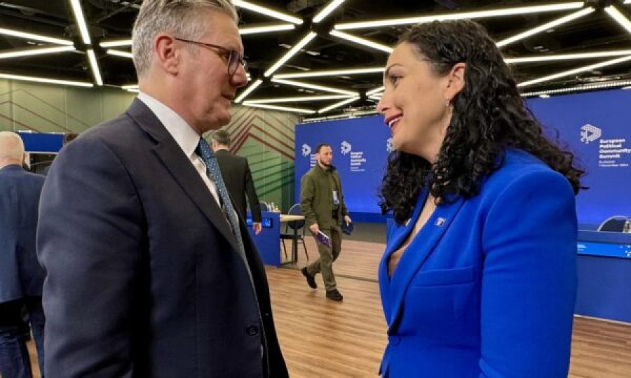 Osmani takohet me kryeministrin e Britanisë së Madhe