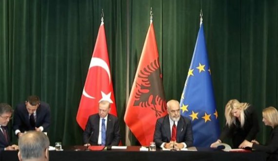 Erdogan dhe Rama kanë nënshkruar disa marrëveshje