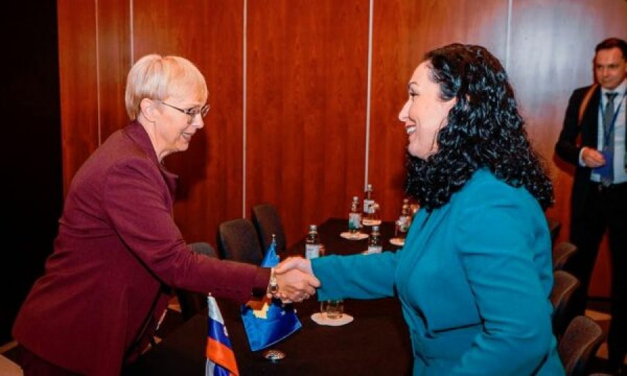 Vjosa Osmani takon presidenten e Sllovenisë
