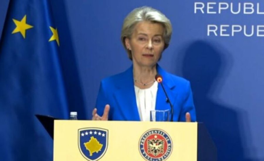 Ursula von Der Leyen, e fshin videon me hartën evropiane pa Kosovën