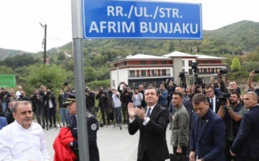 Në Banjskë zbulohet emri i rrugës 'Afrim Bunjaku'