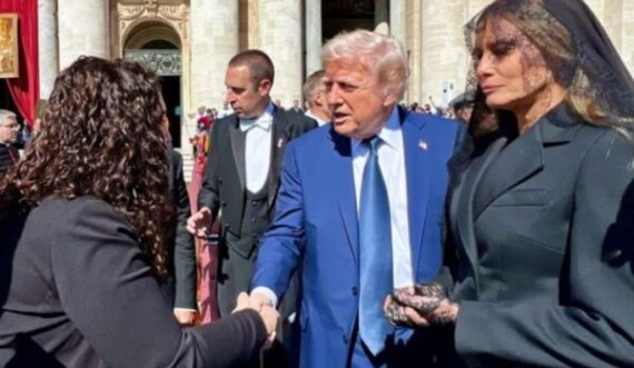 Funerali i Papa Françeskut, Osmani shtrëngon duart me Trump