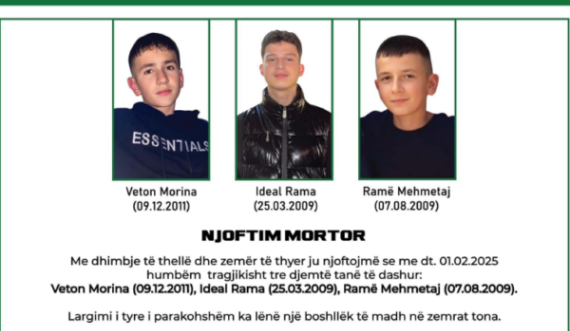 Tre fëmijët që vdiqën tragjikisht në Jabllanicë varrosen sot