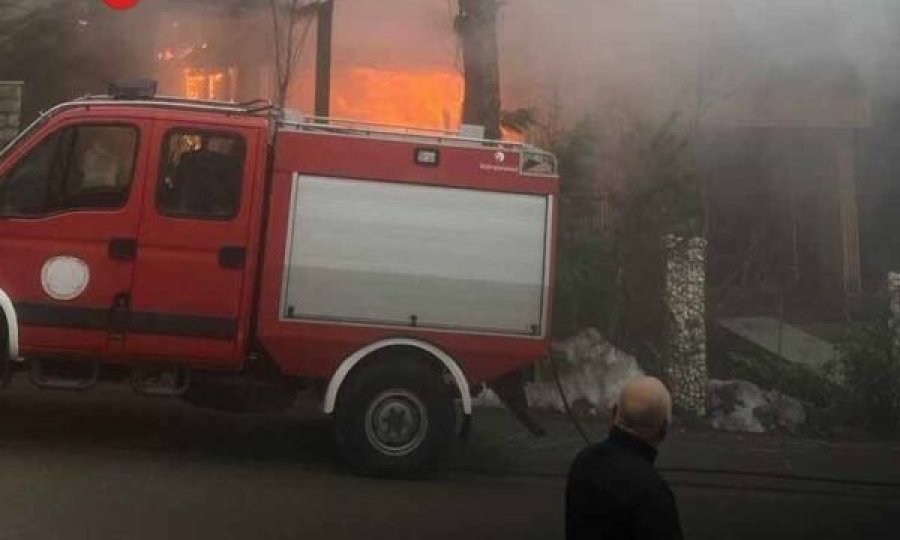 Një hotel në Brezovicë është përfshirë nga flakët