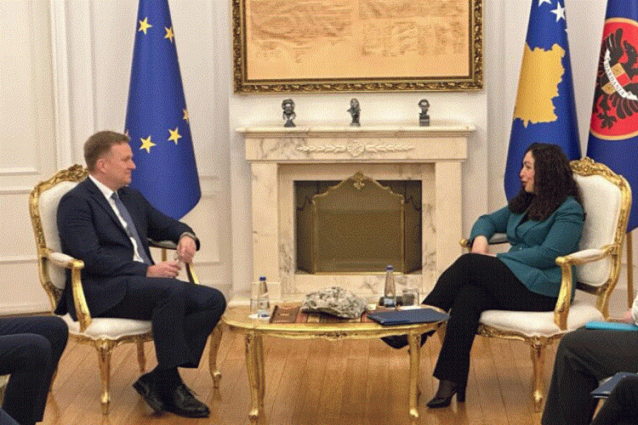 Peter Sorensen, është mirëpritur nga presidentja Osmani