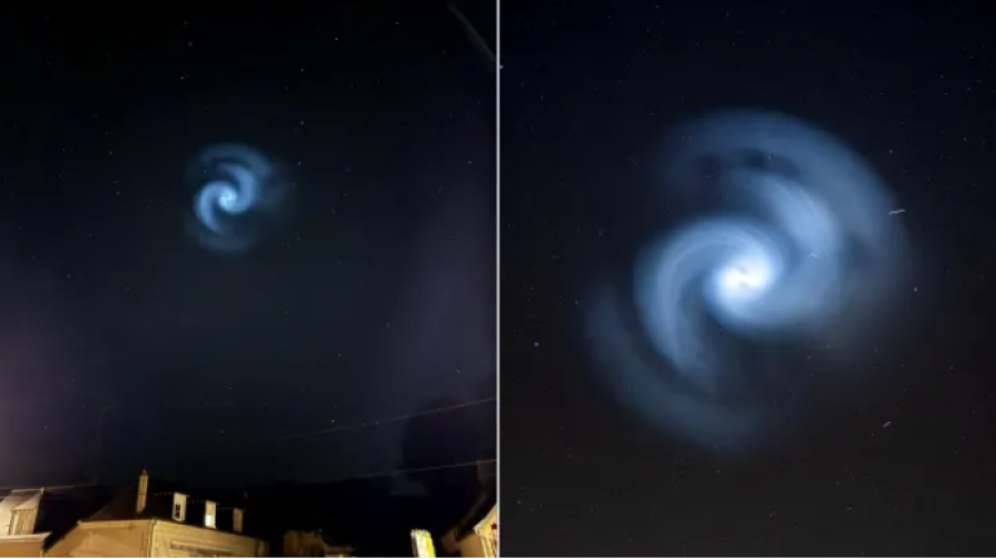 Një spirale misterioze ndriçoi qiellin në Mbretërinë e Bashkuar