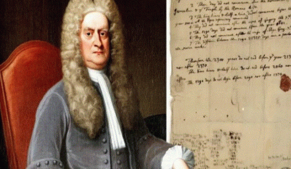 Letra e shkruar nga Isaac Newton parashikon datën e 'fundit të botës'