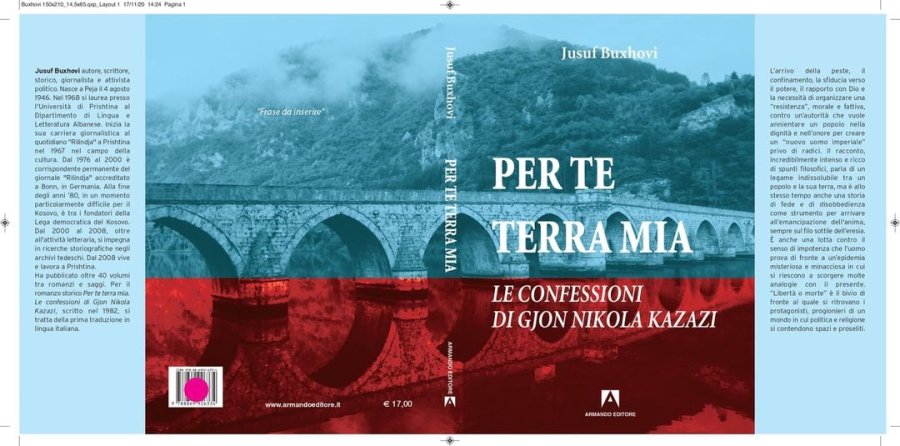 Jehona e romanit 'Shënimet e Gjon Nikollë Kazazit' në mediet italiane