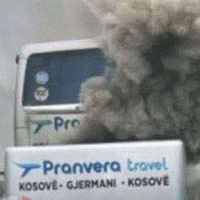 Një autobus që po udhëtonte nga Kosova për në Gjermani ka marrë flakë