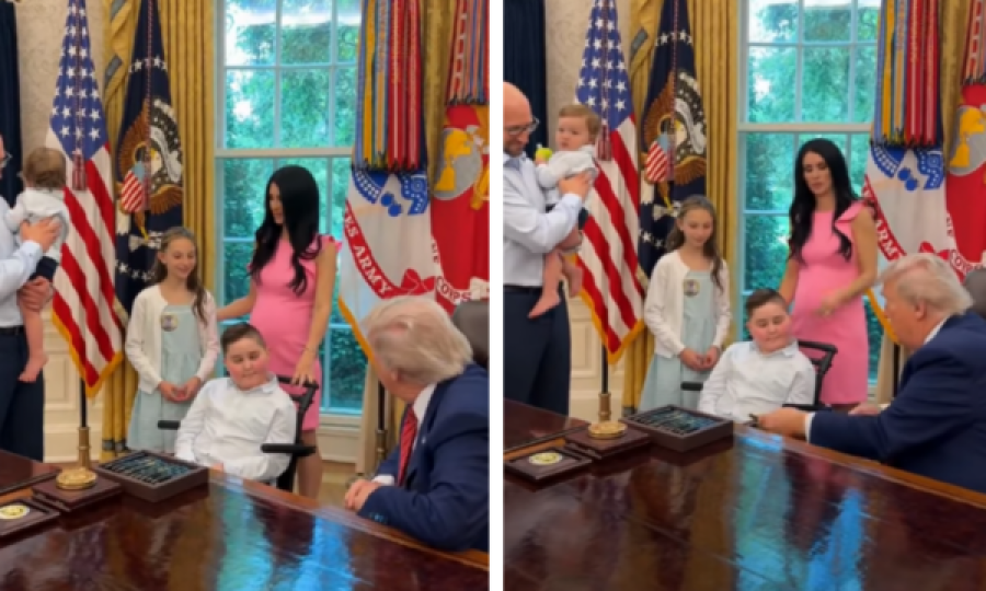 Trump mirëpret një familje shqiptare në Shtëpinë e Bardhë