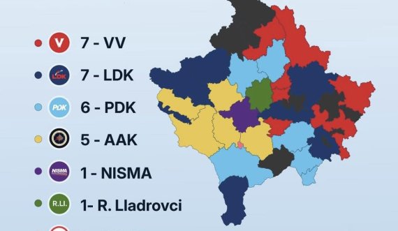 Kosova është bërë një mozaik ku çdo parti ka territorin e saj