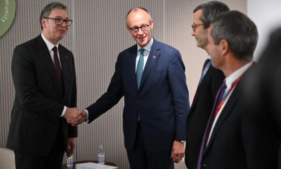 Vuçiq takohet me Merz në Kopenhagë, ja çka thotë