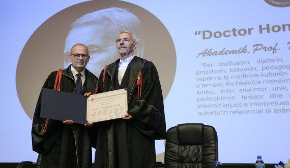 Akademik Prof. Sabri Hamiti nderohet me titullin 'Doctor Honoris Causa' nga Universiteti i Tiranës