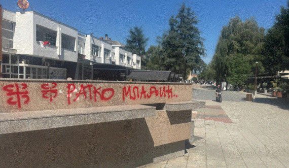 Grafitet me emrin e Ratko Mlladiqit në Bujanoc provokim ndaj shqiptarëve   