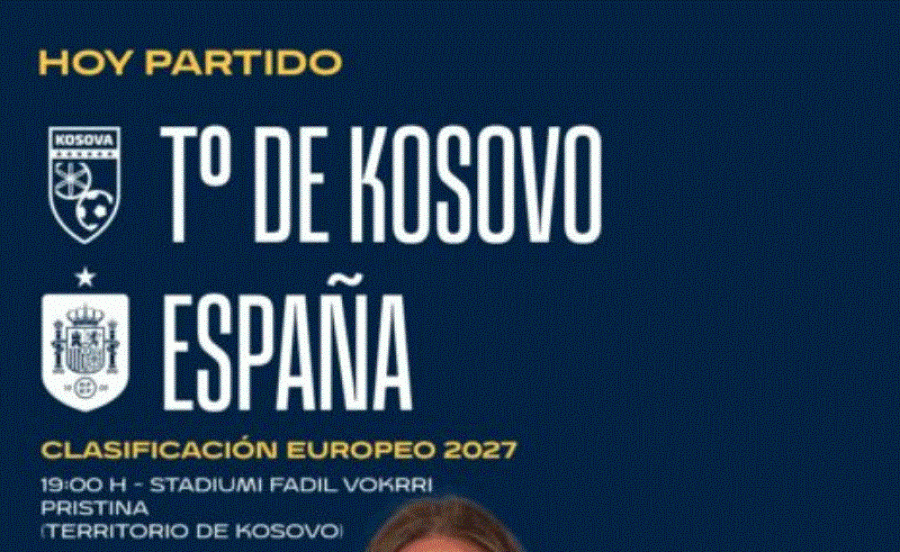 Kombëtarja Spanjolle vendin tonë e prezanton si 'Territori i Kosovës'
