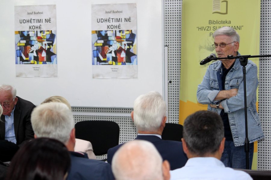 Botimi i romanit 'Udhëtimi në kohë' nga Jusuf Buxhovi mblodhi emra të njohur të botës letrare